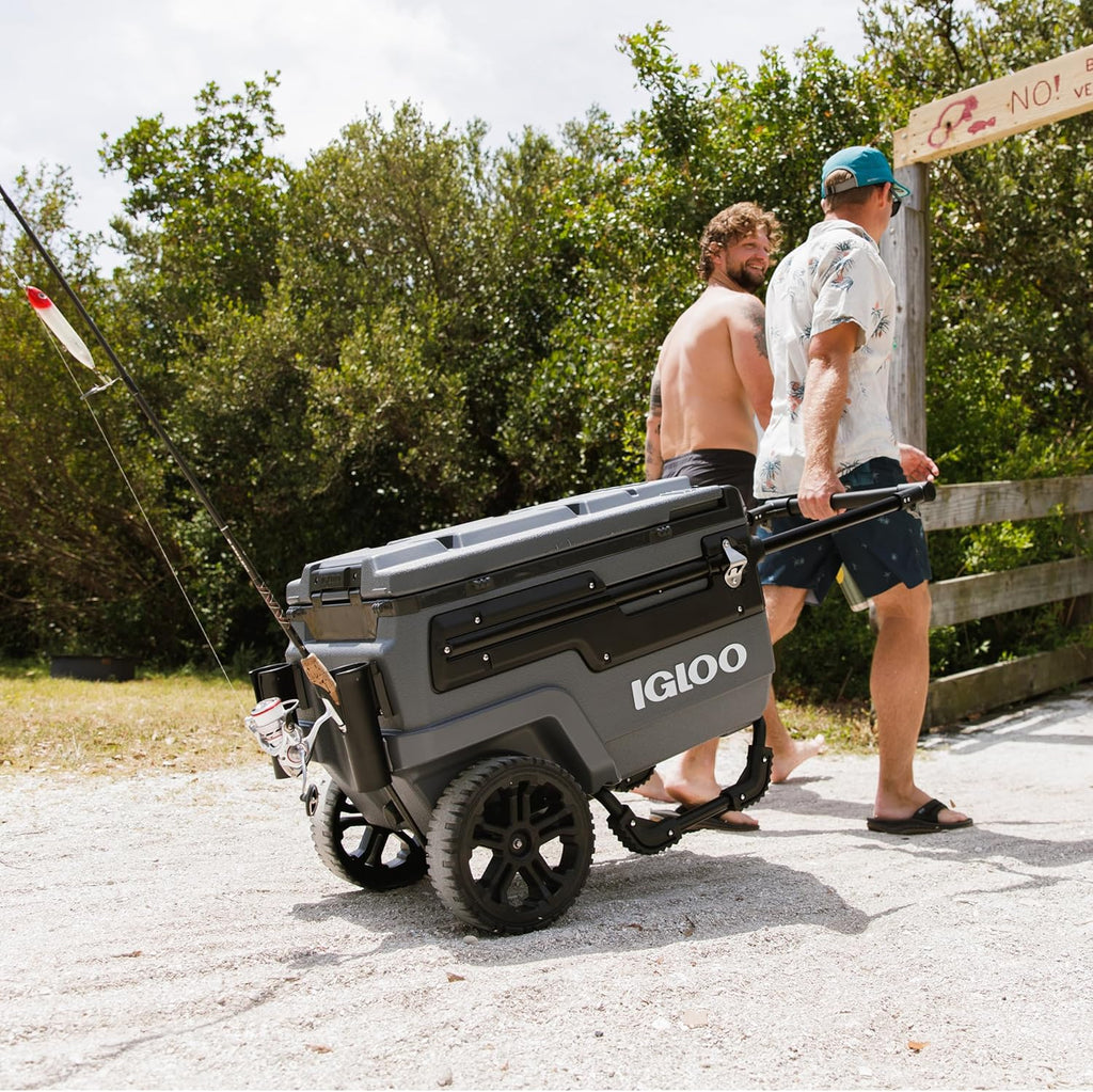 70Qt Wheeled Cooler Insulated Hard Shell Ice Chest wourant