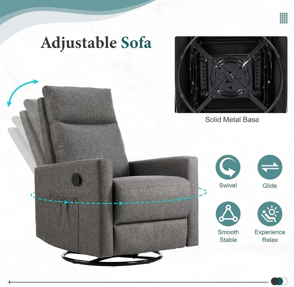 Adult recliner living room massage recliner adjustable home theater chair single sofa wourant