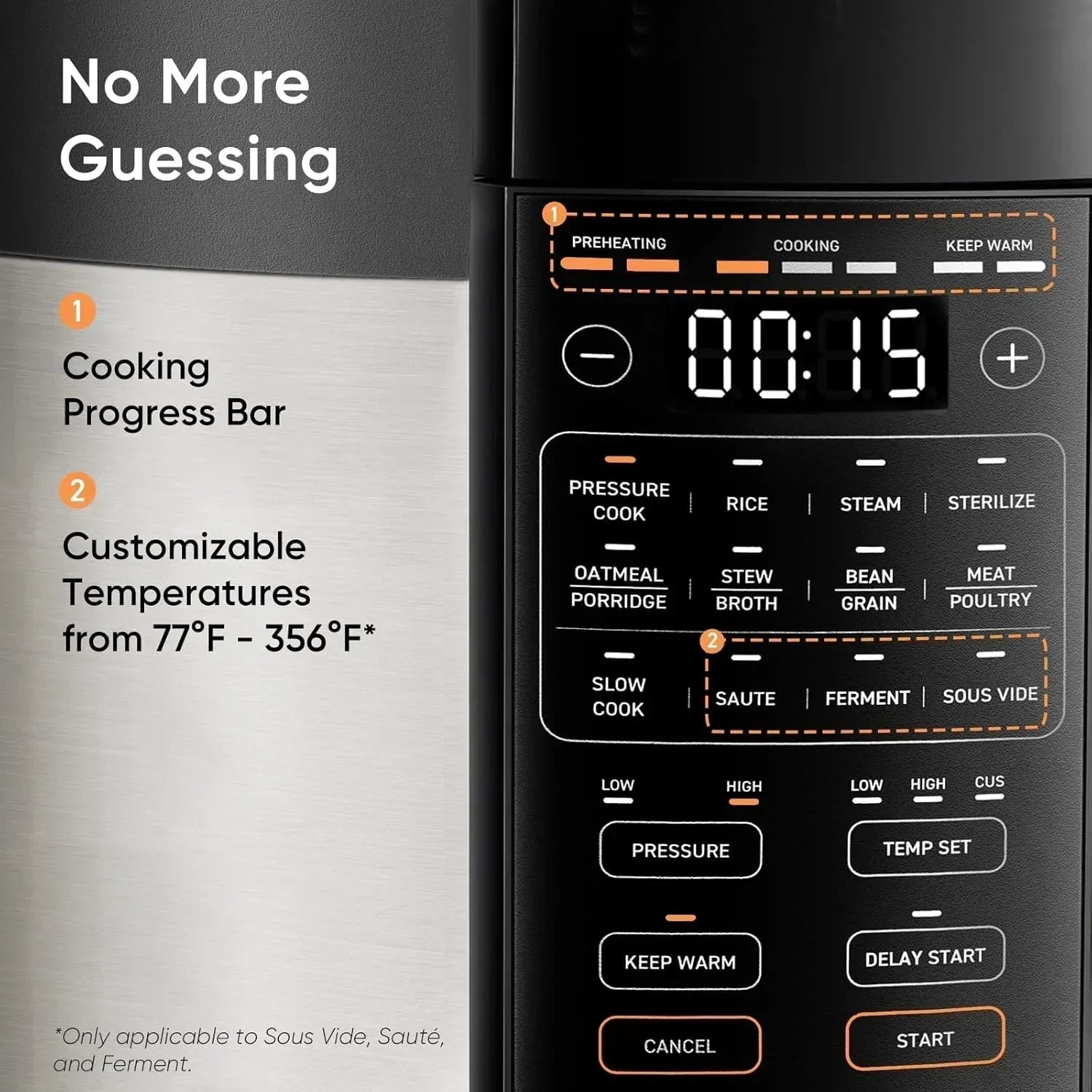 COSORI Pressure Cooker 6 qt 9-in-1 Instant Multi Kitchen Appliances Safer Venting Design wourant