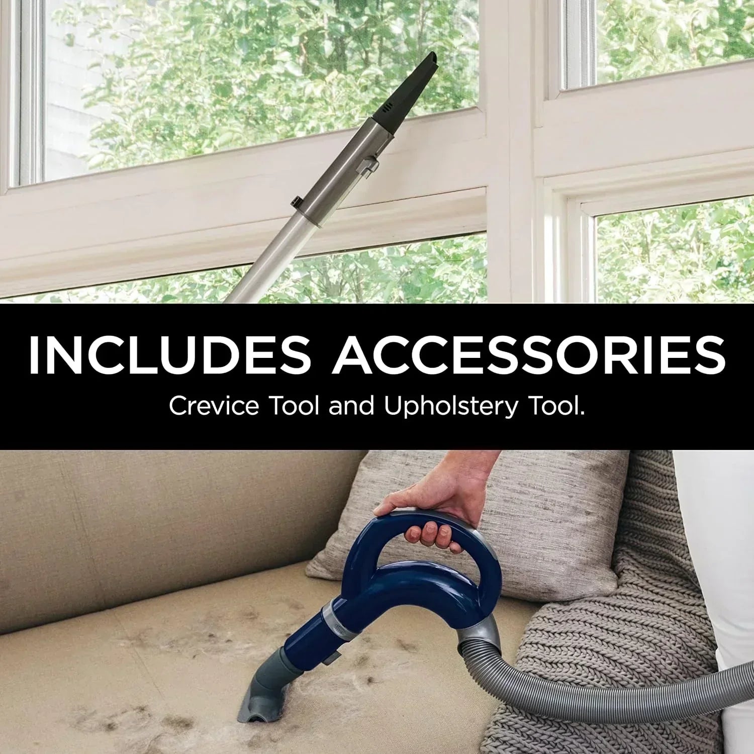 Upright Vacuum Navigator Lift-Away Deluxe Capacity HEPA Filter Swivel Steering Upholstery Tool wourant