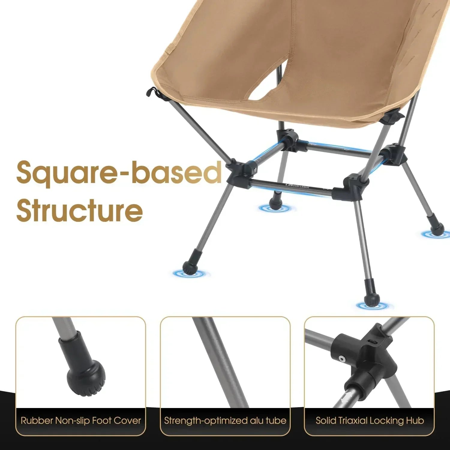 Portable Camping Chair Plus Folding Chair for Backpacking and Hiking wourant