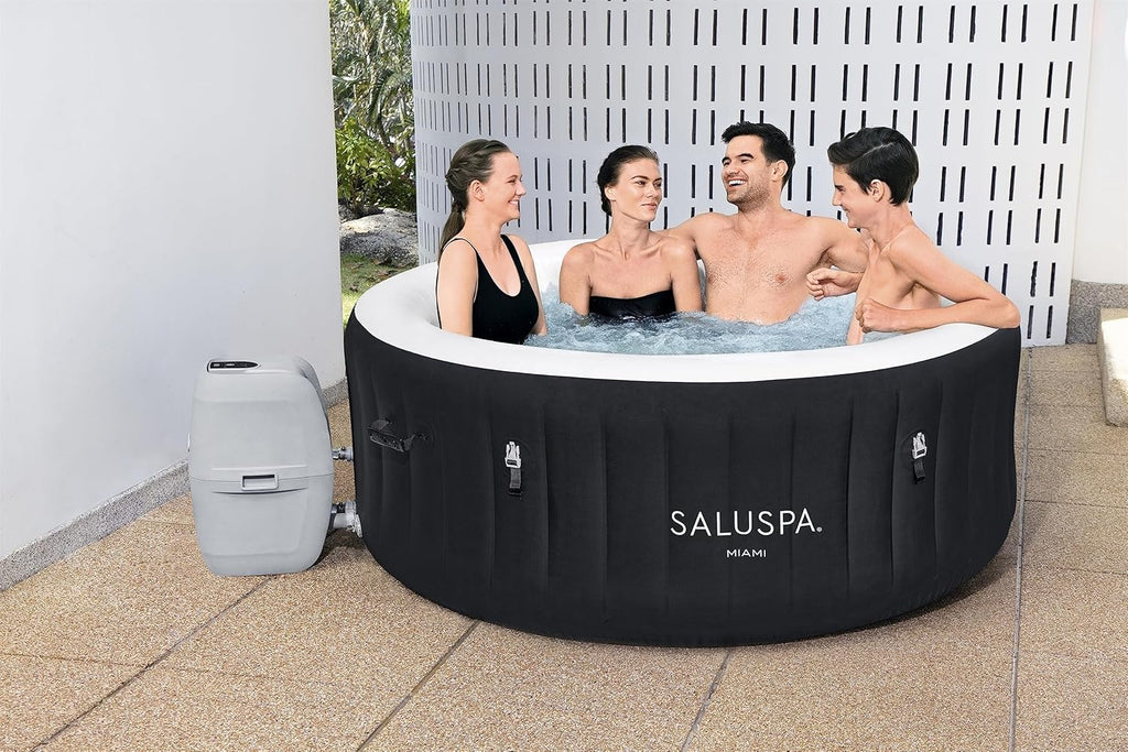 Bestway SaluSpa Miami EnergySense AirJet Inflatable Hot Tub Spa 71" x 26" Portable Hot Tub wourant