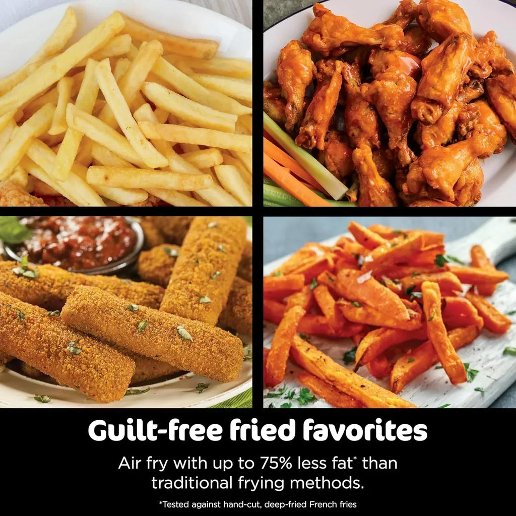Ninja Foodi 6-in-1 FlexBasket Air Fryer with 7 QT MegaZone Basket Divider for Large Proteins wourant
