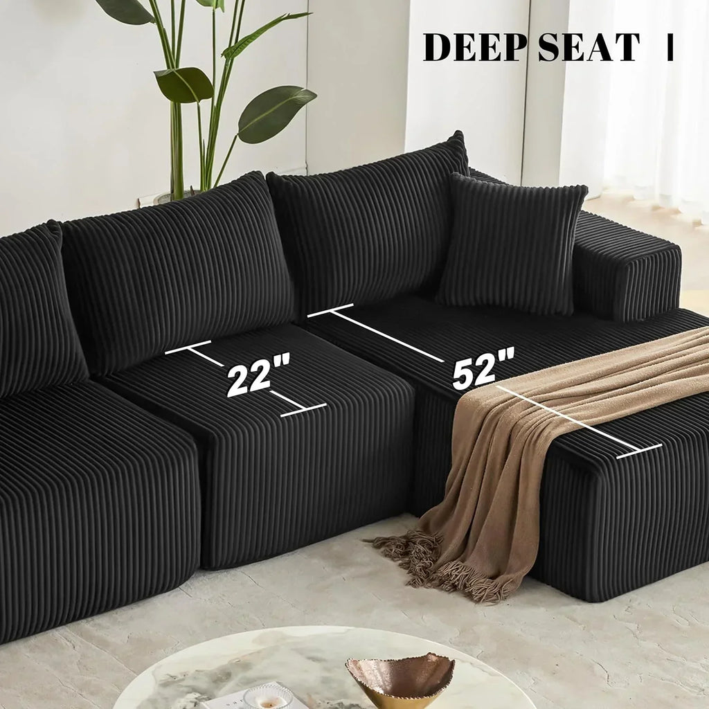 108 inch sectional sofa cloud sectional sofa with deep seat modern sectional L shaped sofa wourant