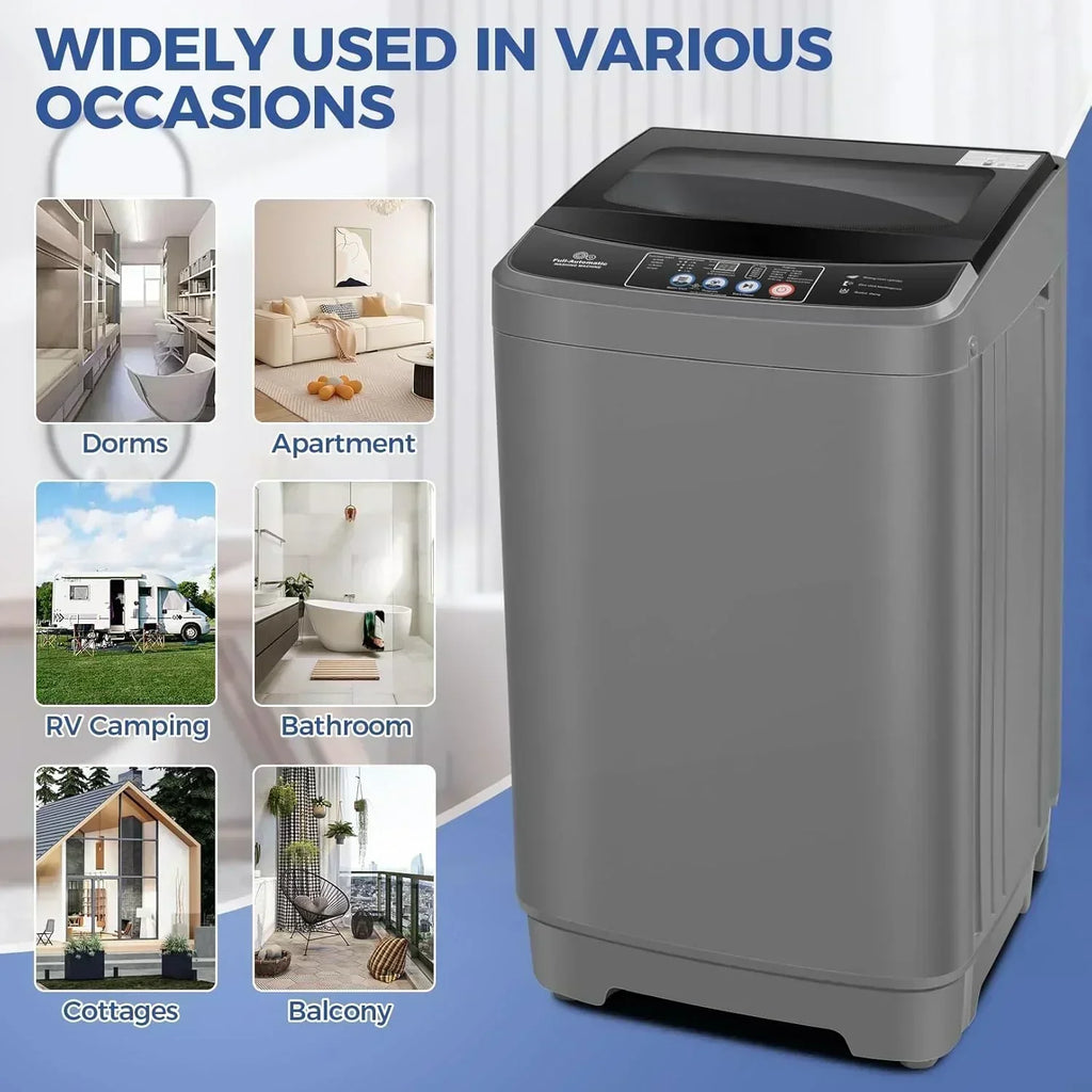 Nictemaw Portable Washing Machine 20Lbs Capacity Full-Automatic Portable Washer Machine wourant
