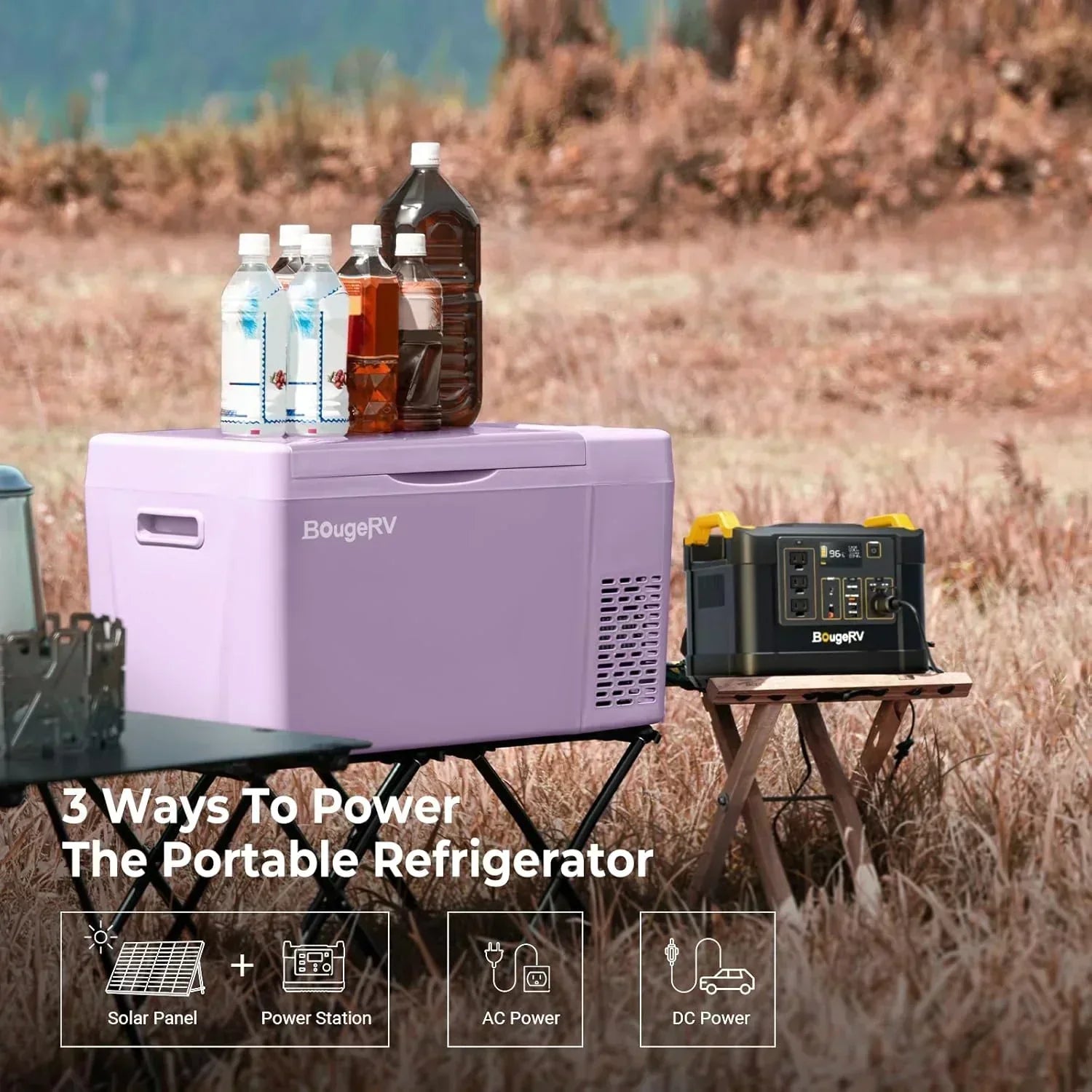 BougeRV 12 Volt Refrigerator 12V Car Fridge 23 Quart Portable Freezer Compressor Cooler wourant