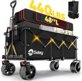 Sekey 48 Inch Long Foldable Extended Travel Cart 440 Lbs Folding Multi-Purpose Garden Cart wourant
