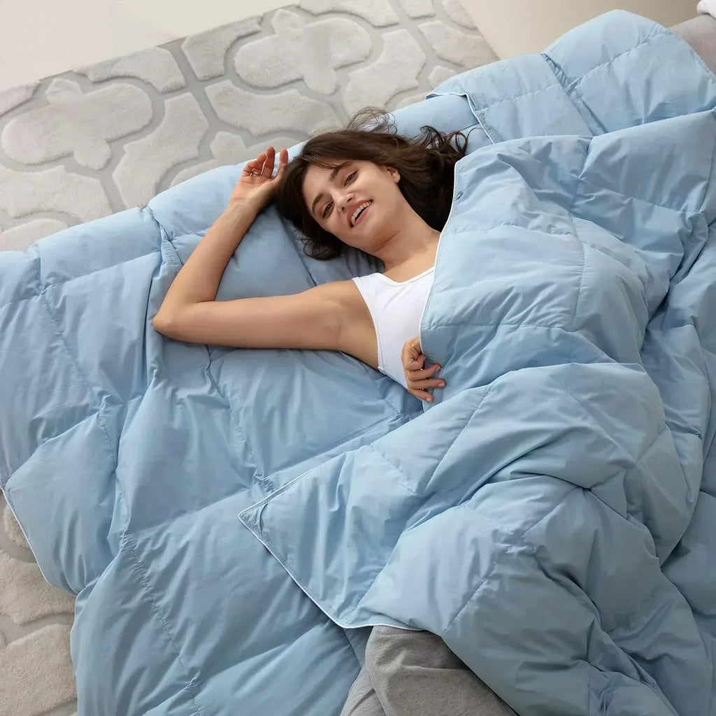 Premium Down Comforter 3D Baffle Box Design wourant