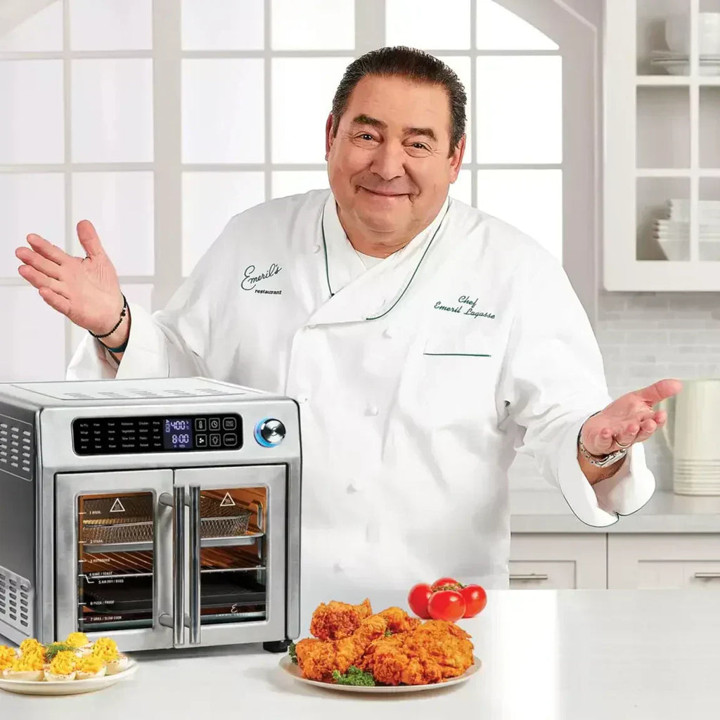 Emeril Lagasse 26 QT Extra Large Air Fryer Convection Toaster Oven with French Doors wourant