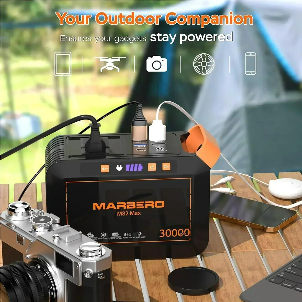 Portable Power Station 88Wh Camping Lithium Battery Solar Generator Fast Charging Power Bank wourant