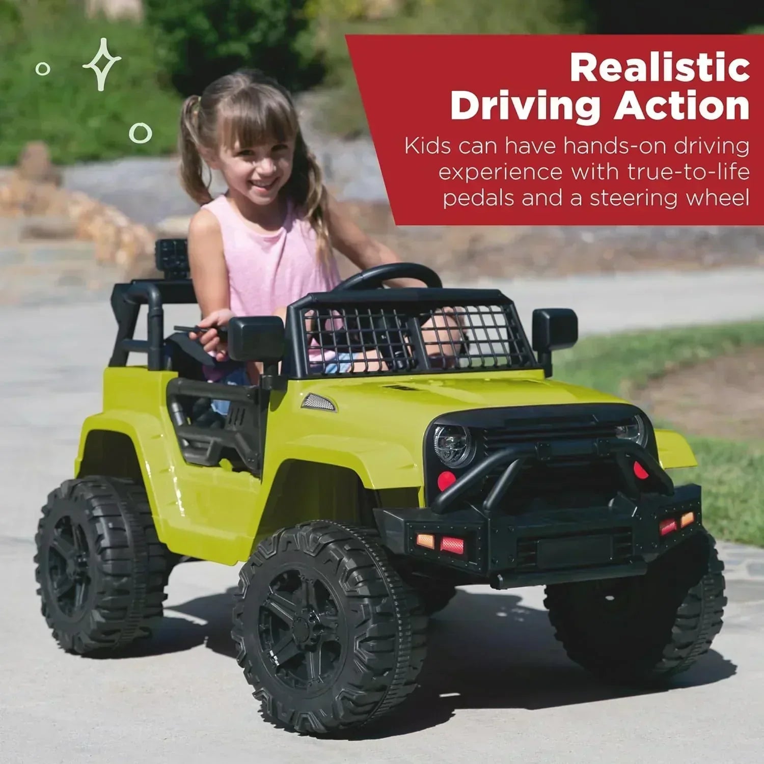 Best Choice Products 12V Kids Ride-On Truck Car with Spring Suspension and LED Lights wourant