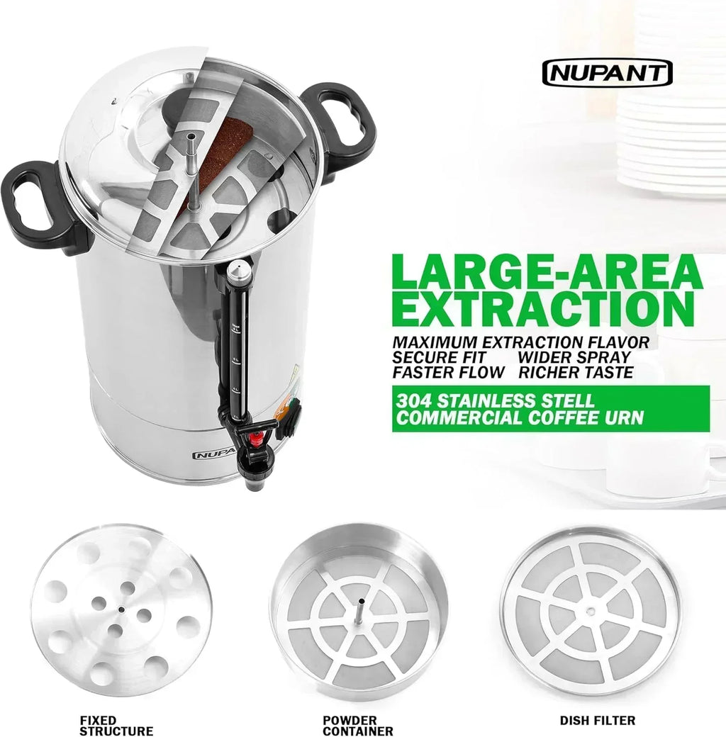 Commercial coffee maker 15 liters 304 stainless steel wourant