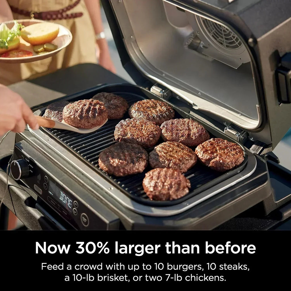 Ninja Woodfire Pro XL Outdoor Grill Smoker Thermometer 4-in-1 Master Grill BBQ Smoker Outdoor Air Fryer wourant