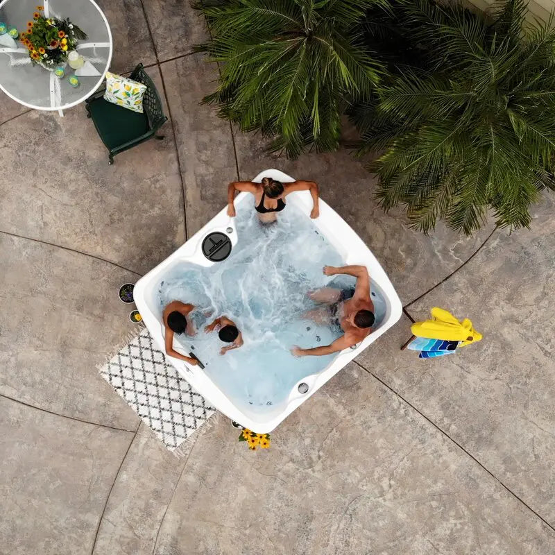 Lifesmart Spas Leganza 6 Person 90 Jet Rectangular Hot Tub with Ozonator wourant