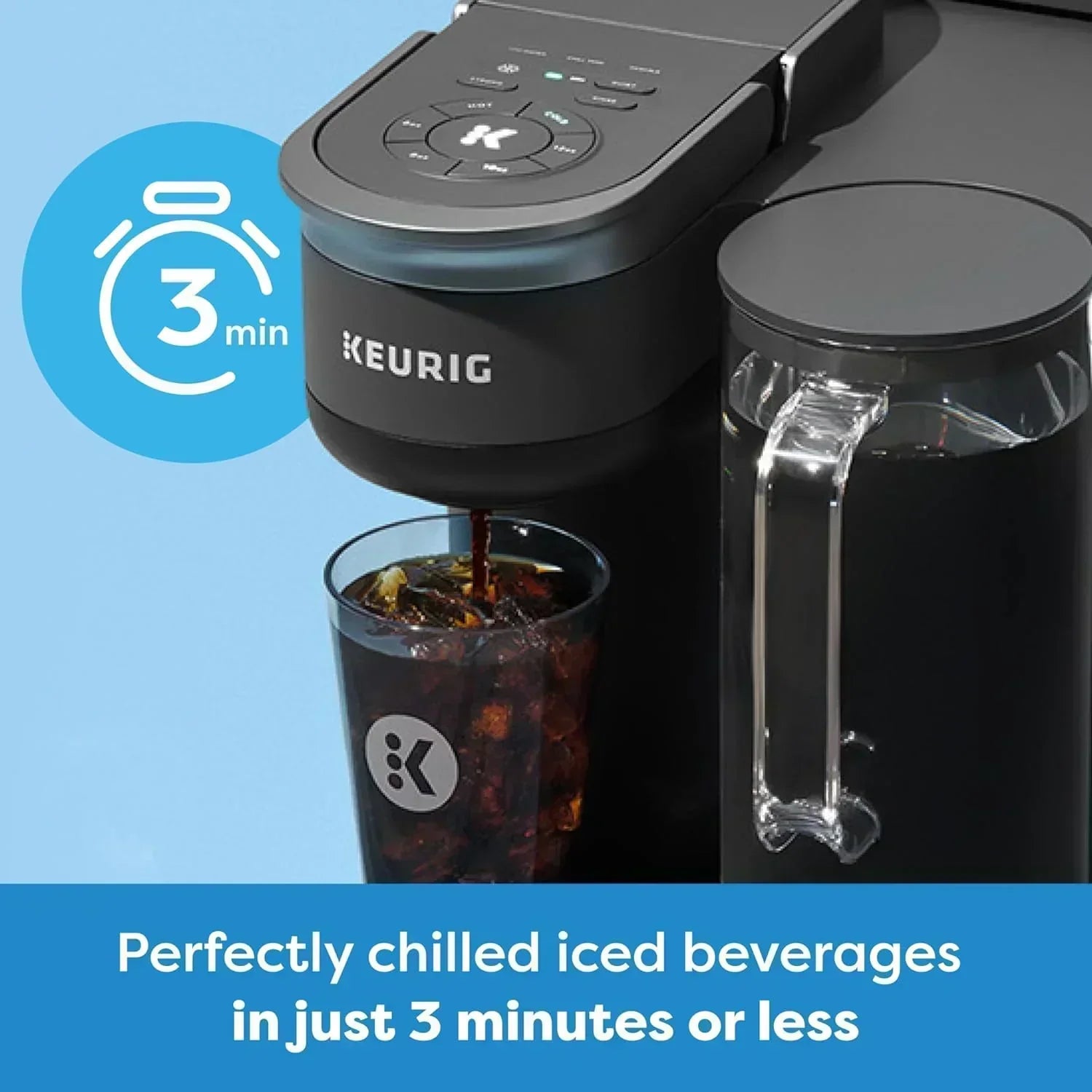 K-Brew+Chill Iced and Hot Single-Cup Coffee Maker with 70-ounce Removable Water Tank wourant