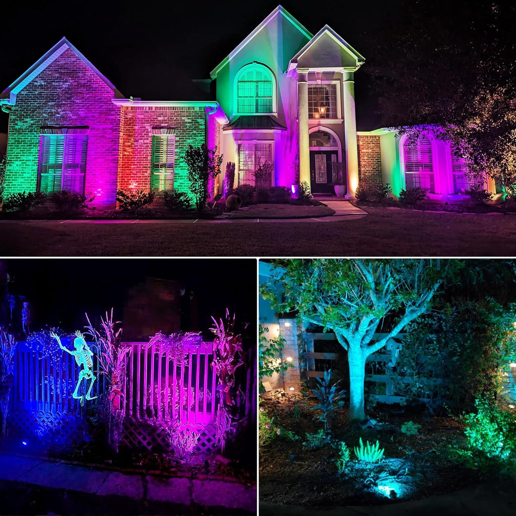 LED Landscape Lighting Kit Color Changing Waterproof Landscape Lights wourant