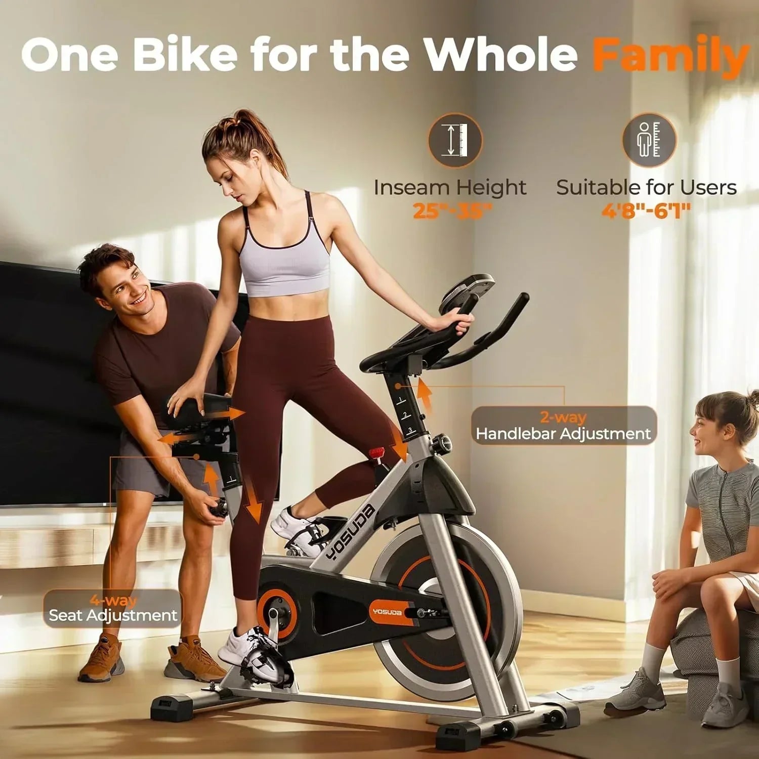 Arita brand fitness bicycle Home fixed fitness treadmill Low noise design tablet stand wourant