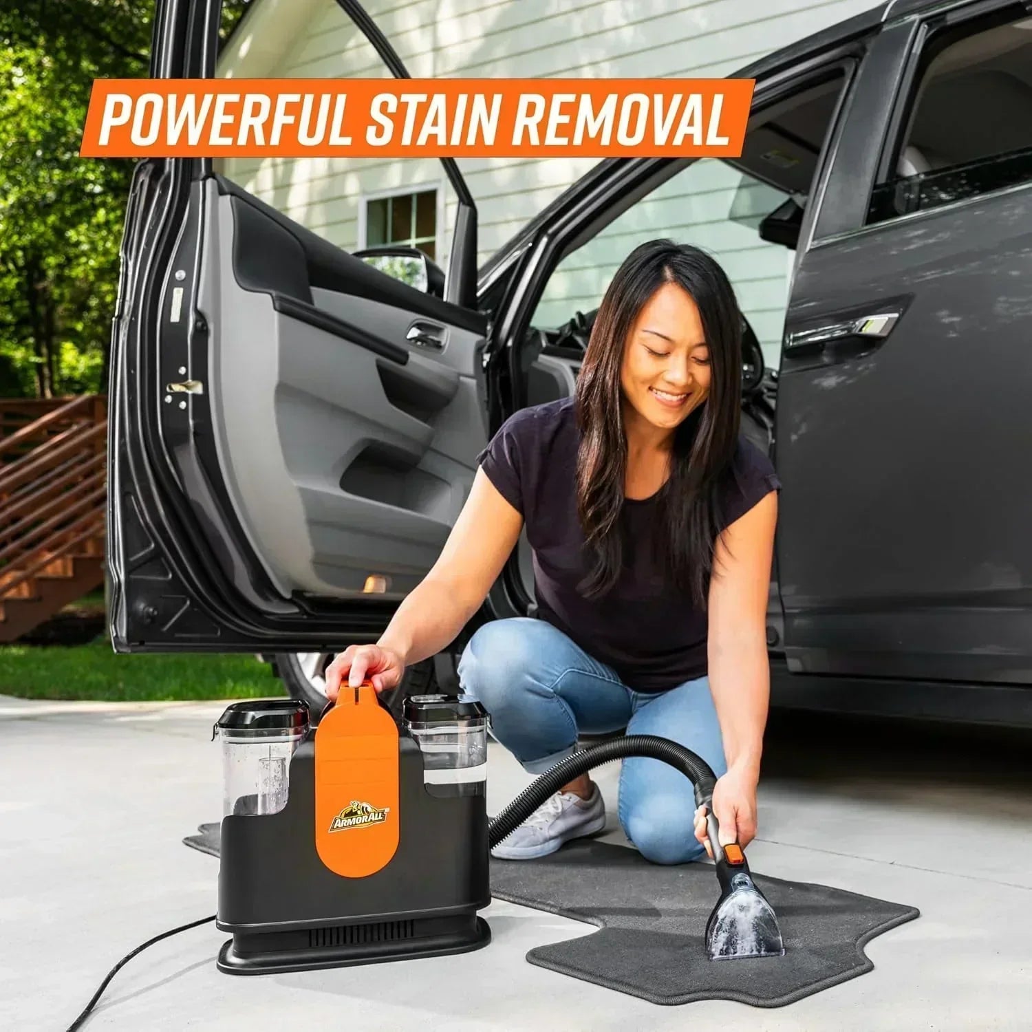 7 Amp Portable Spot Cleaner for Car Cleaning Carpet and Upholstery Stain Removal wourant