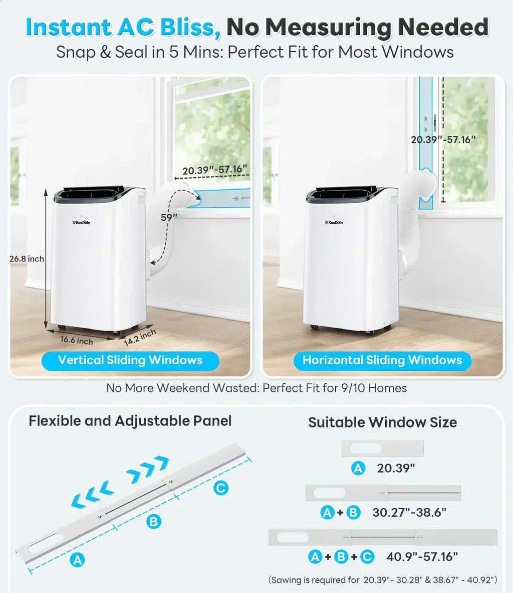 14,000 BTU Portable Air Conditioner Cools Up to 700 Sq.Ft Auto-Evaporation Low Noise Portable wourant