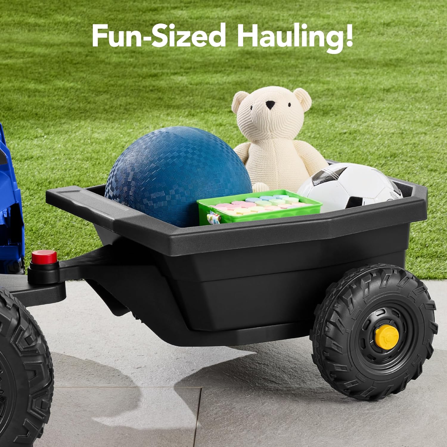 Children's black UTV electric children's car wourant