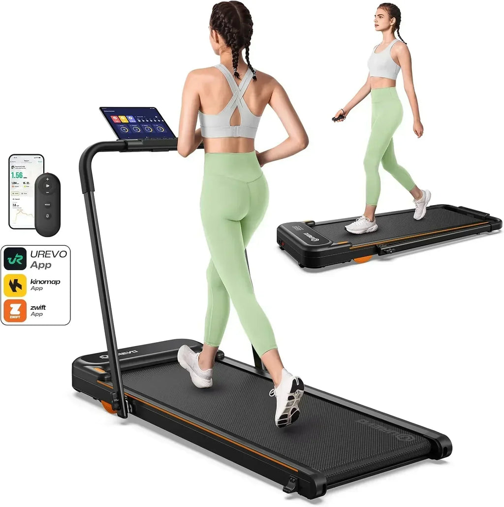 Urevo Strol 2E Smart 2-in-2 Folding Treadmill Dual LED Display wourant