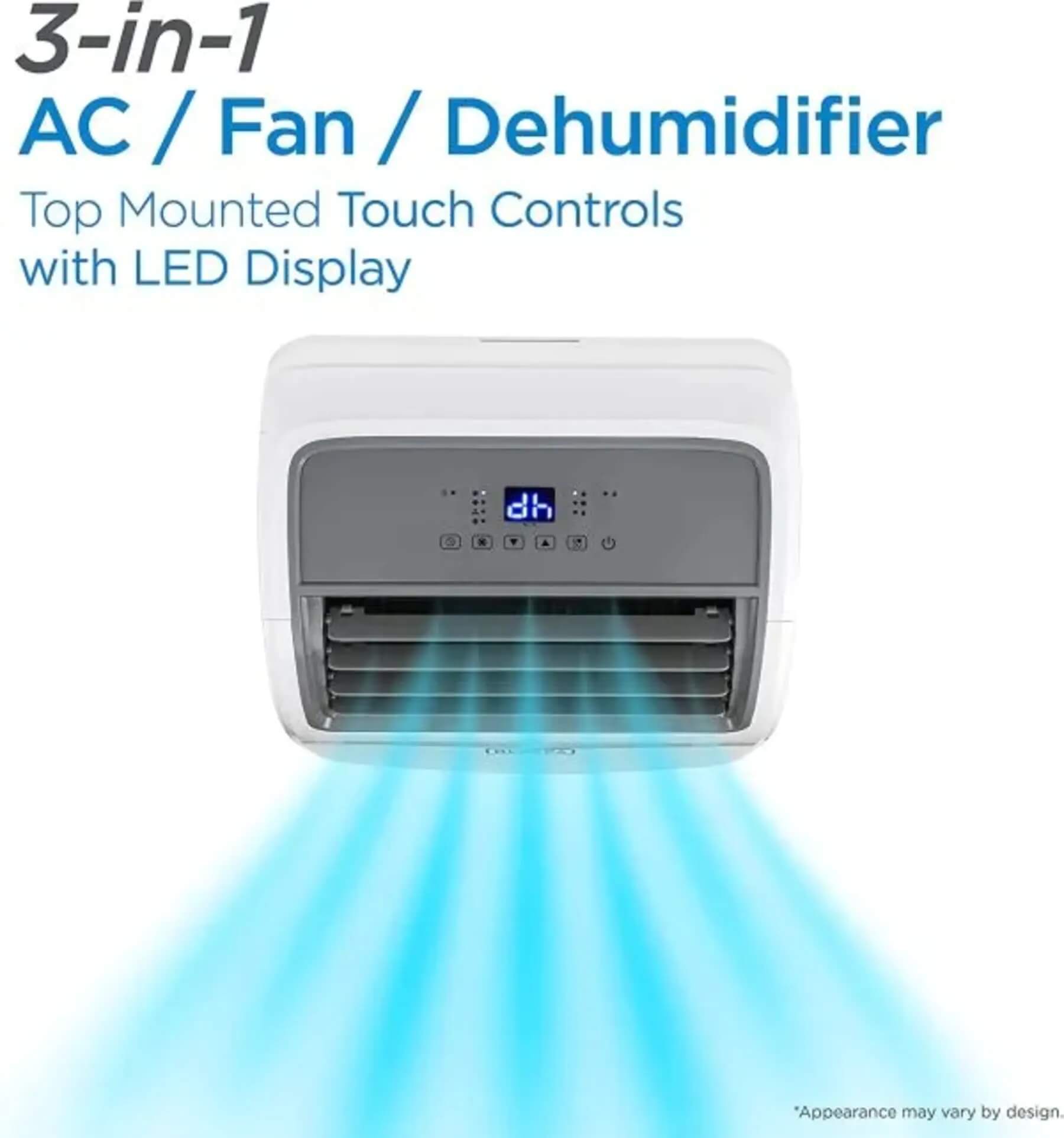 BLACK+DECKER Air Conditioner, 14,000 BTU Air Conditioner Portable for Room up to 700 Sq. Ft. with Remote Control, White wourant