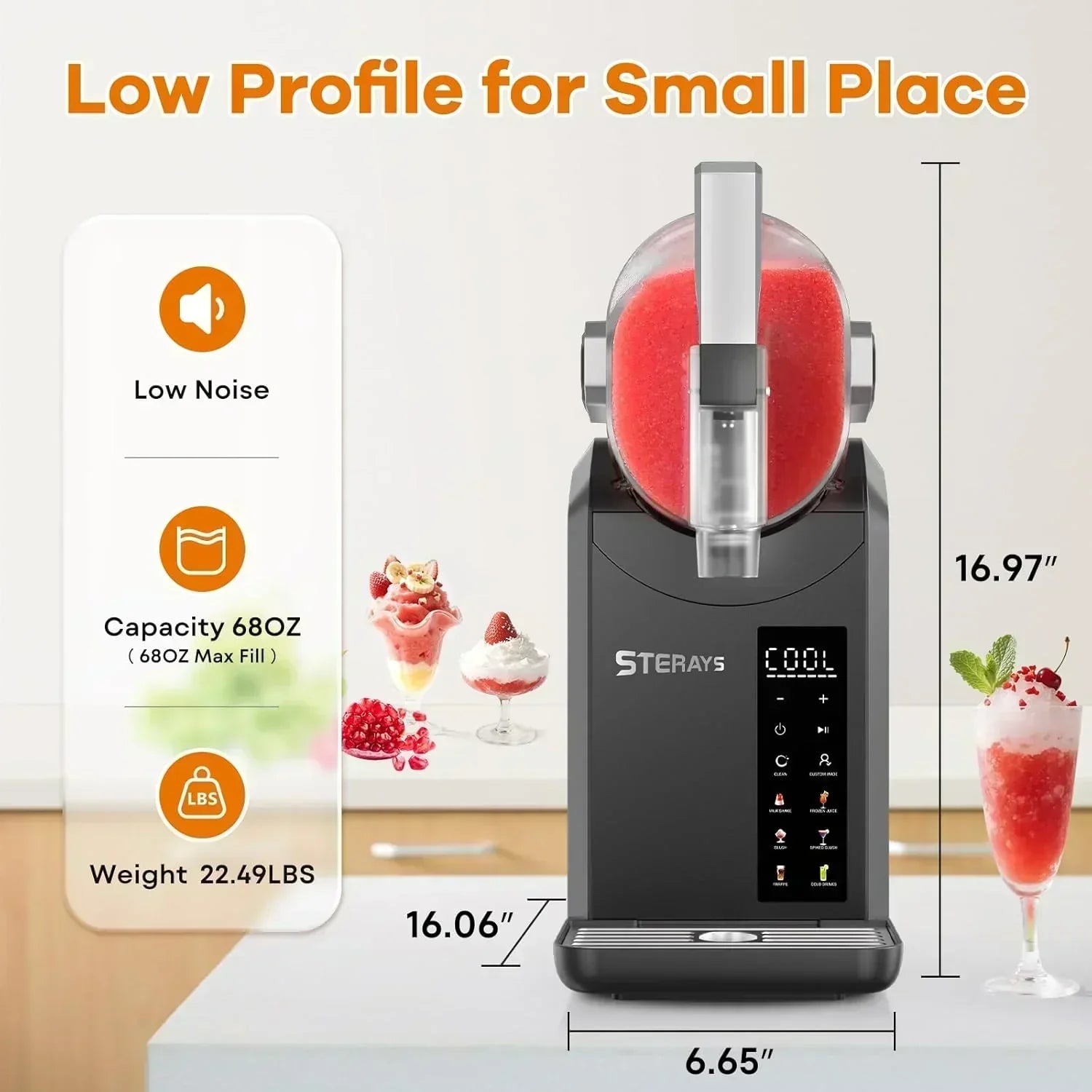Ninja SLUSHi with RapidChill Technology 88 oz. Frozen Drink Slushie Machine 5 Preset Programs wourant