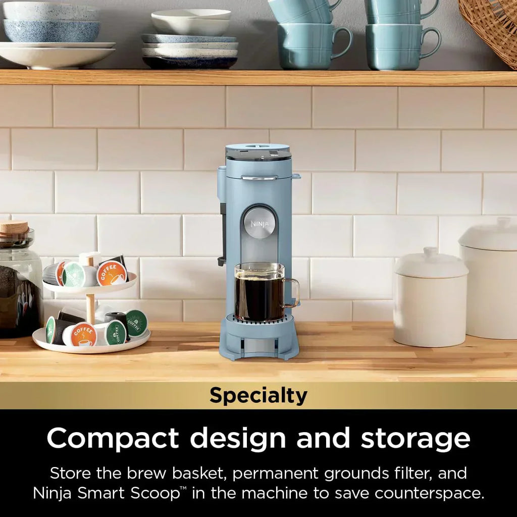Ninja Pods Grounds Single-Serve Coffee Maker K-Cup Pod Compatible Brews Grounds Compact Design wourant