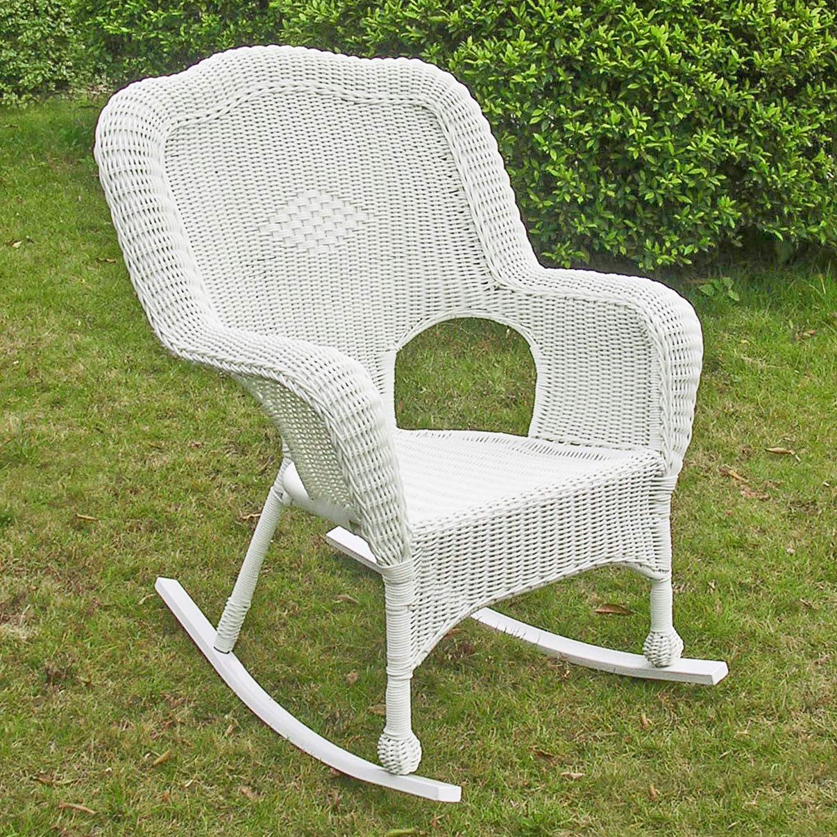 Camelback Resin Wicker Rocker wourant