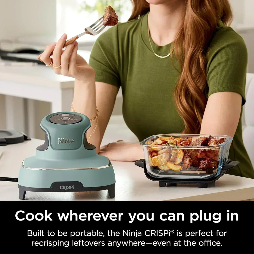 Ninja Crispi 4 in 1 Portable Glass Air Fryer Cooking System 4QT 6 Cup TempWare Glass Containers wourant