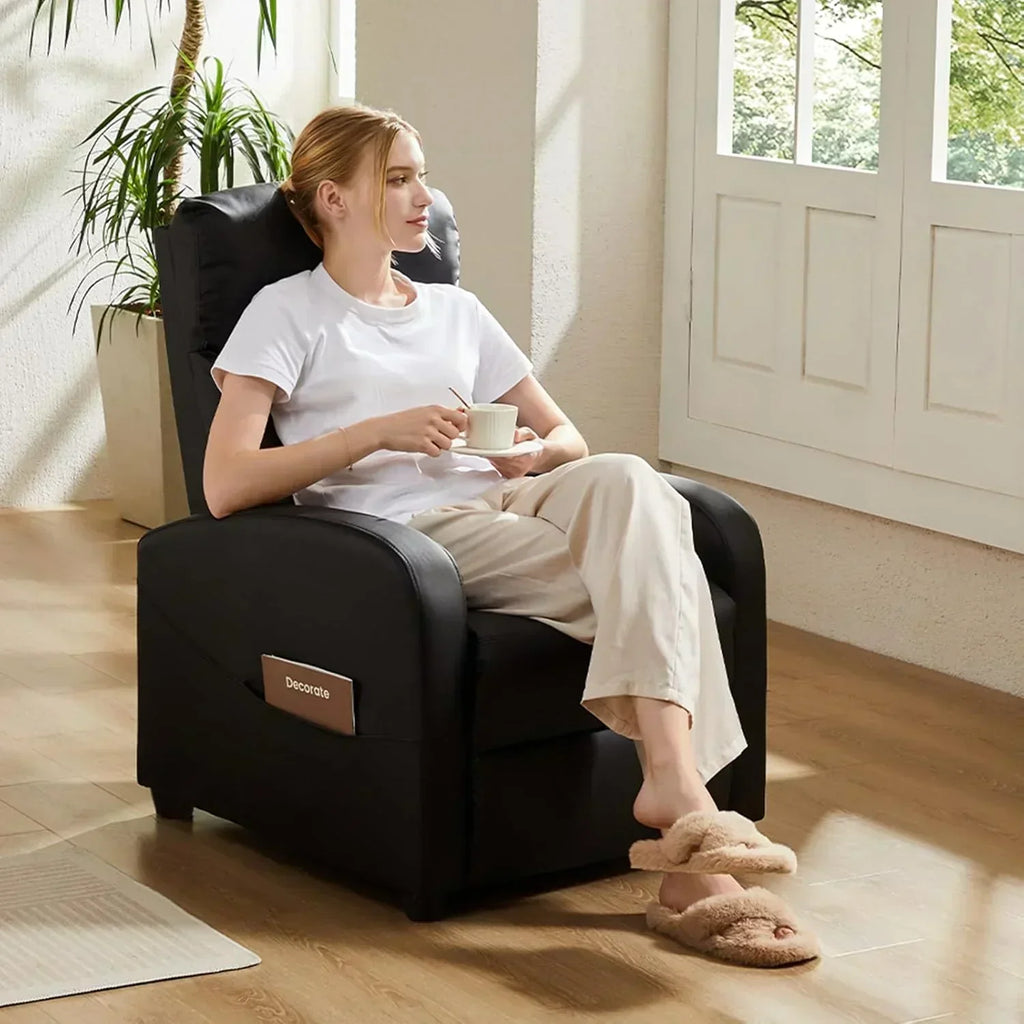 Adult massage recliner adjustable home theater seat modern fabric recliner wourant