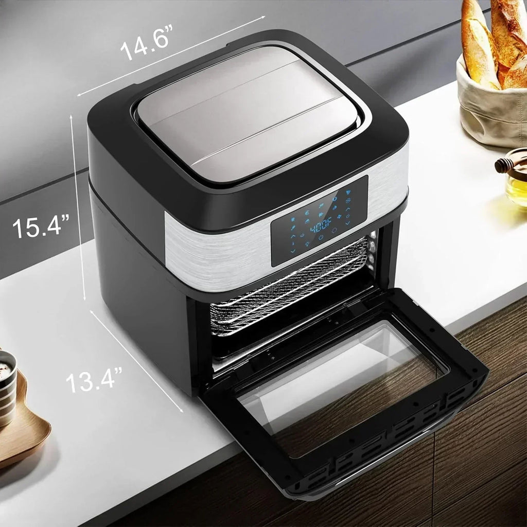 Large 20-quart air fryer 10-in-1 oven-air fryer combo Air fryer rotisserie rack 3 dehydrating racks wourant