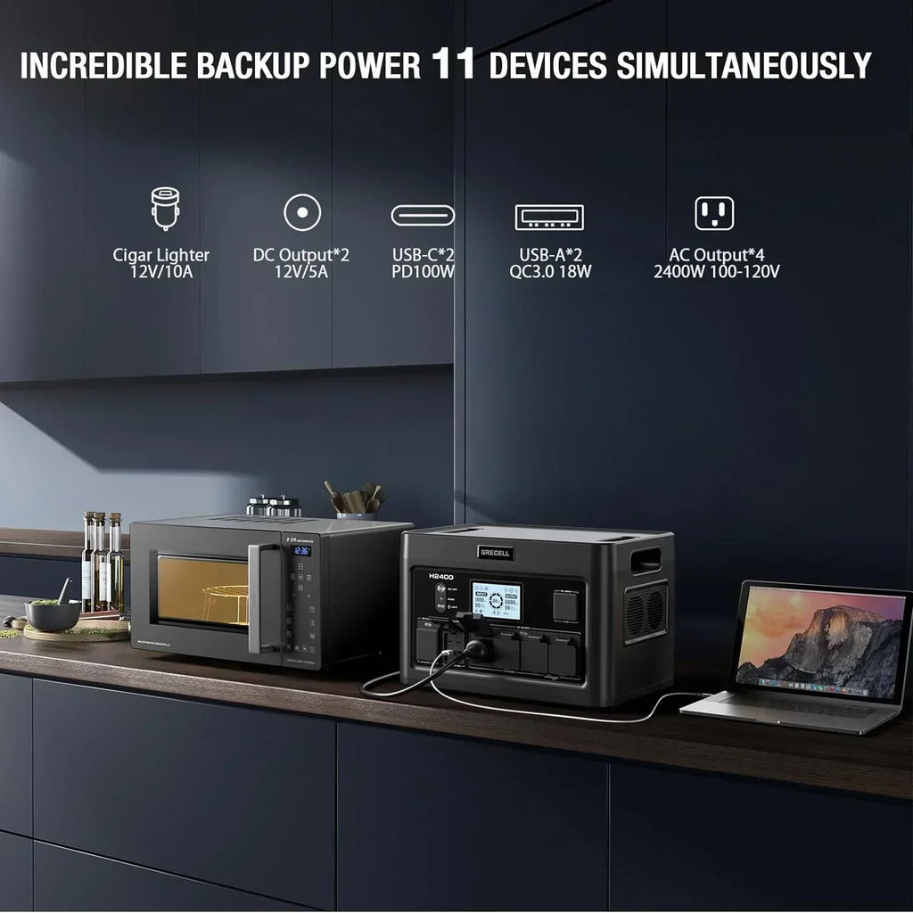 Portable Power Station 300W (Peak 600W) 230.88Wh Solar Generator 60W USB-C PD Output wourant