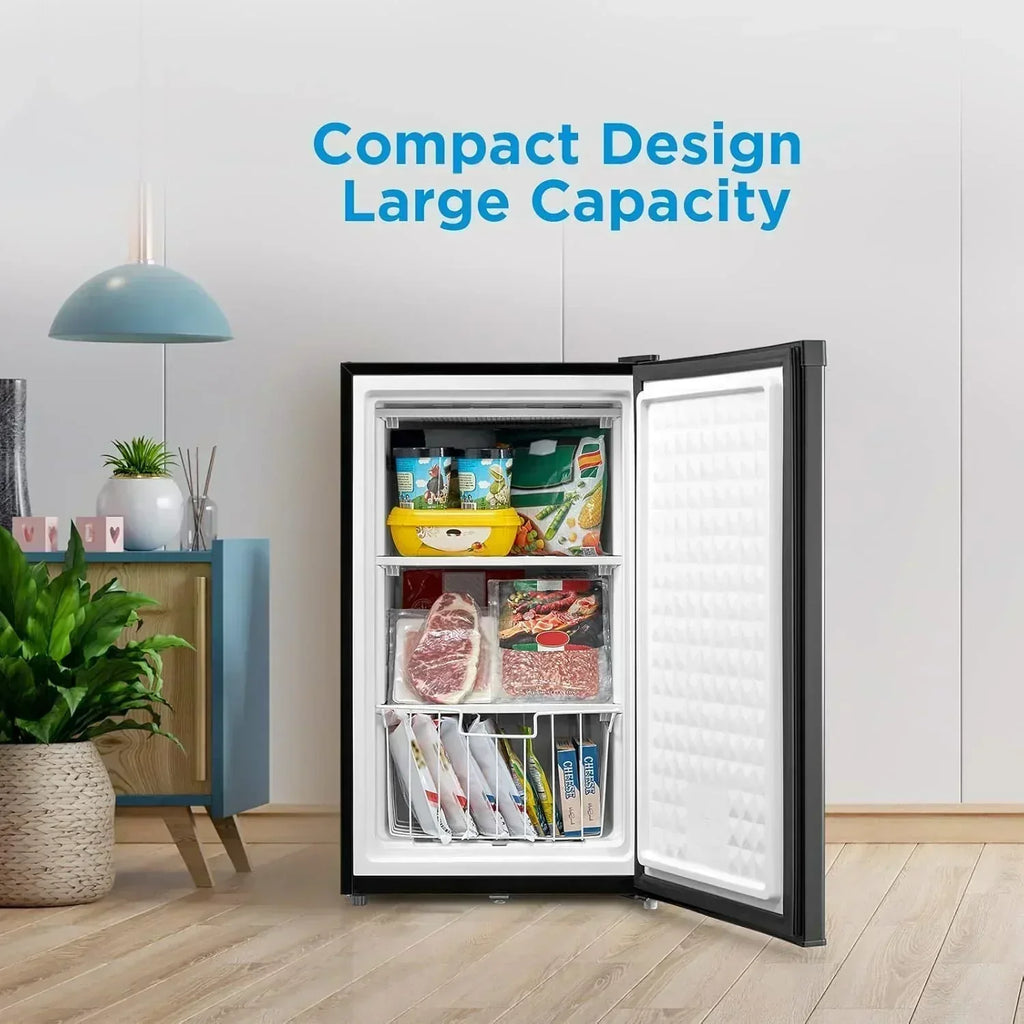 Upright Freezer Large Black 3.0 Cubic Feet wourant