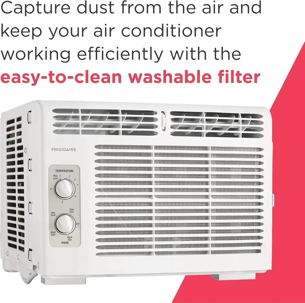 Frigidaire 5,000 BTU Window Air Conditioner Remote Control Cools Up to 150 Sq. Ft. Quiet Operation wourant