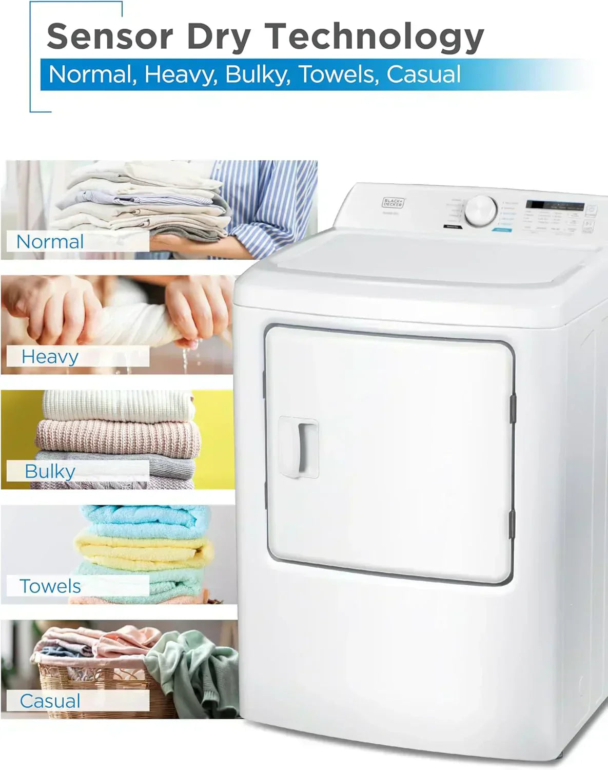 Compact Clothes Dryer 1.5 Cu. Ft. 850W Electric Dryer 120V Vented Dryer Stainless Steel Drum wourant