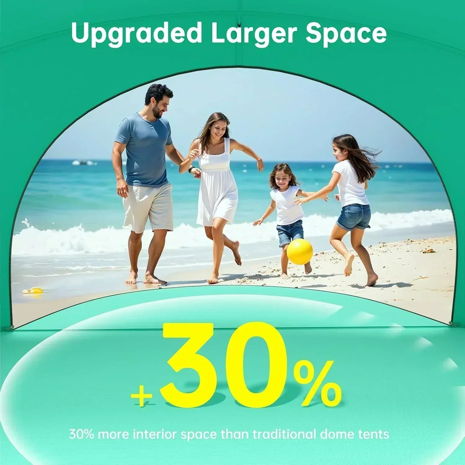 Beach Tent Sun Shelter Beach Shade Tent with UPF50+ UV Protection Beach Sun Shelter Beach Shade wourant