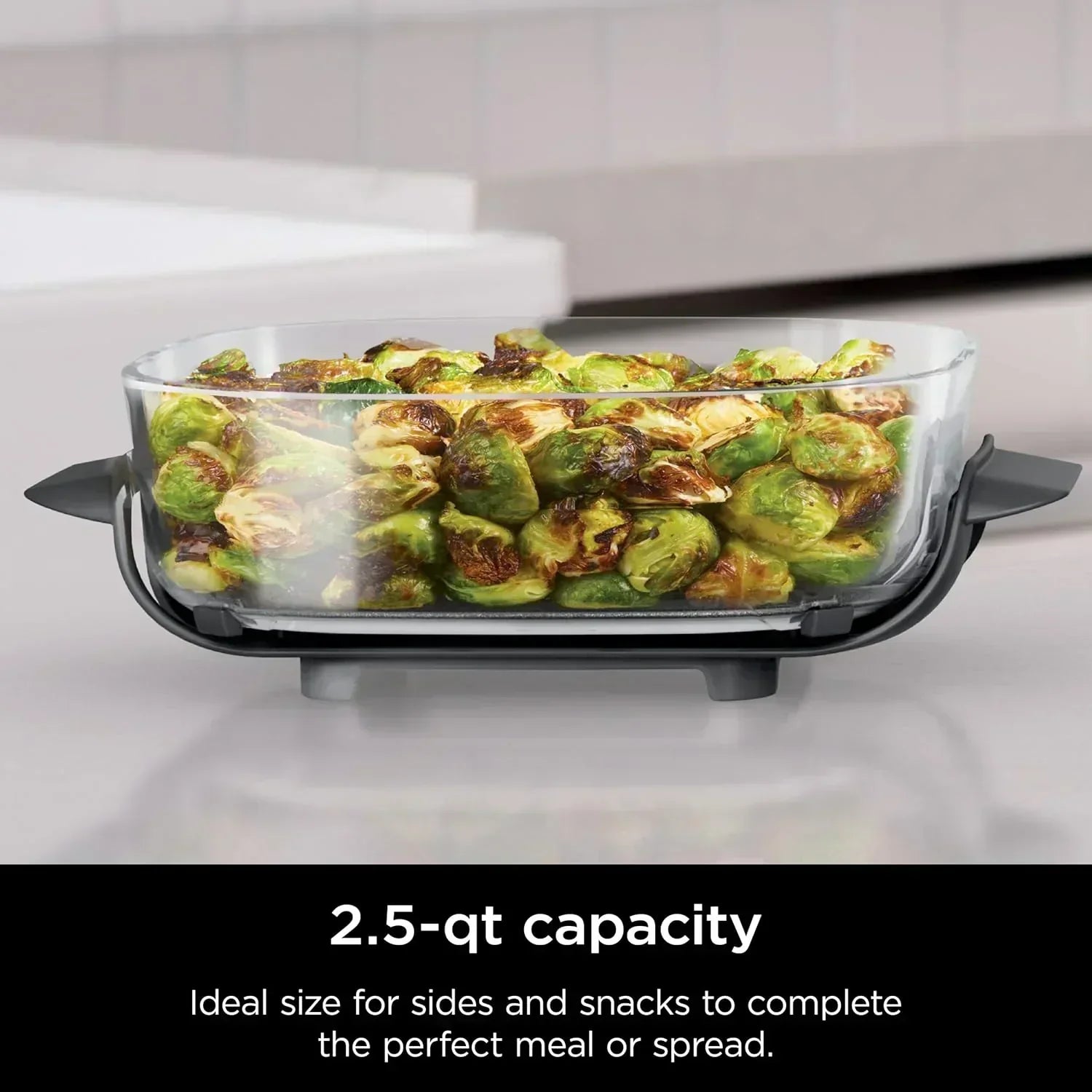 Ninja Crispi 4 in 1 Portable Glass Air Fryer Cooking System 4QT 6 Cup TempWare Glass Containers wourant