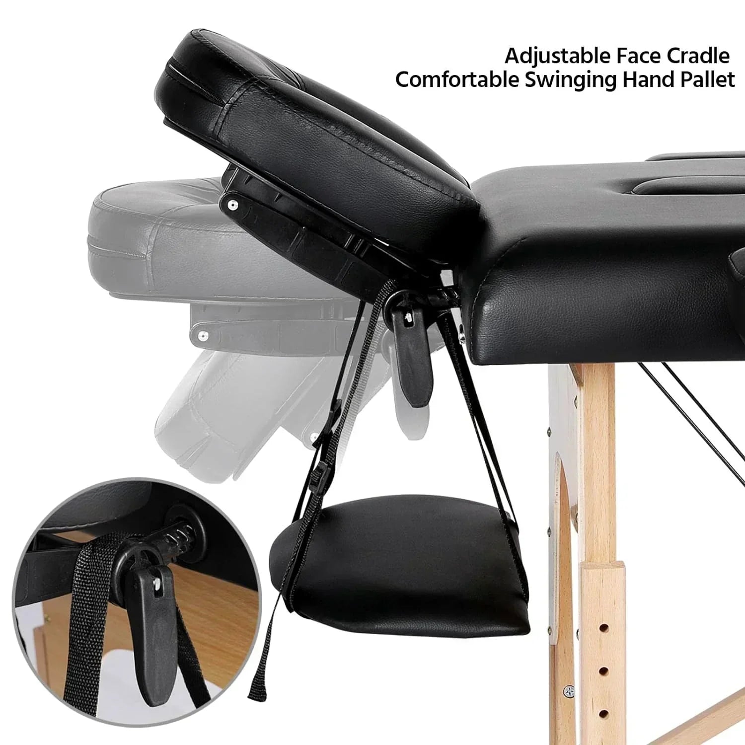 Yaheetech Massage Table Portable Lash Beds Spa Bed Massage Couch Foldable Spa Tables wourant