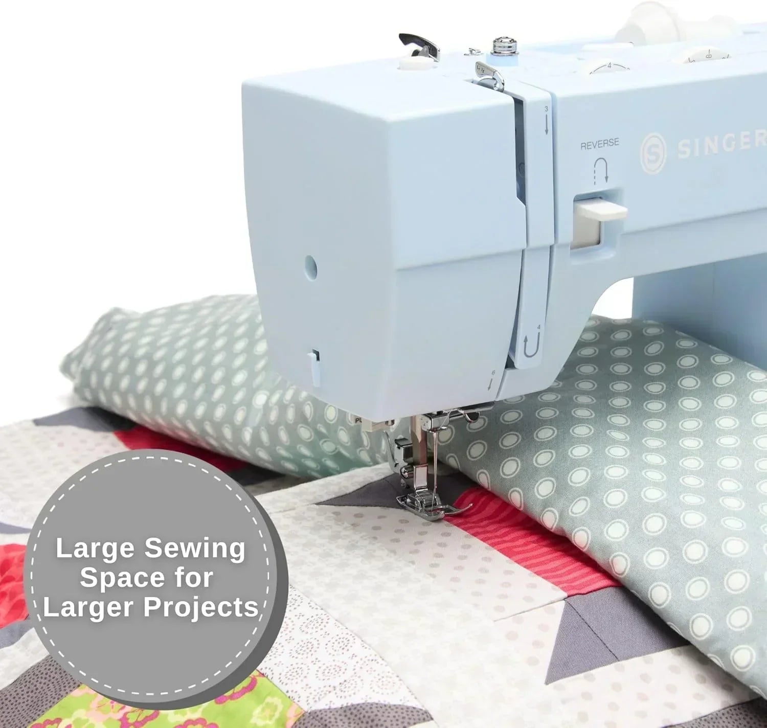 Heavy-Duty 4423 High-Speed Sewing Machine Includes Accessory Kit 97 Stitches One-Step Buttonhole wourant