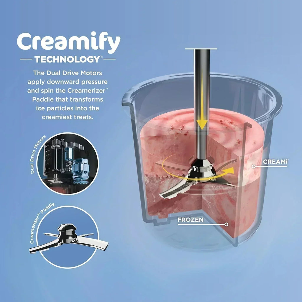 Ninja NC301 CREAMi Ice Cream Maker for Gelato Mix-ins Milkshakes Sorbet Smoothie Bowls More wourant