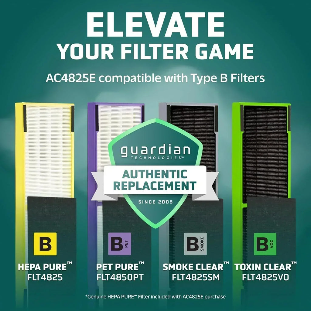 Home air purifier with HEPA pure filter wourant