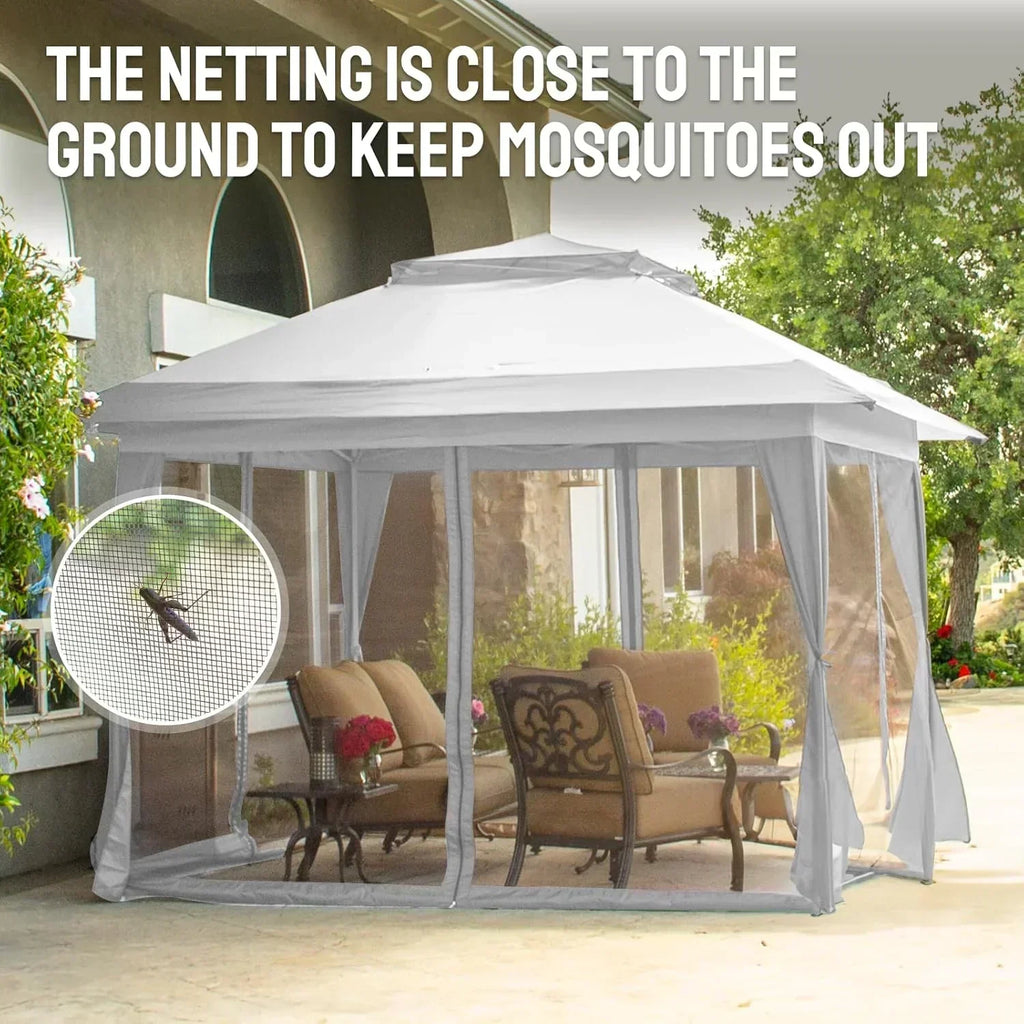 CROWN SHADES 13x13 Pop Up Gazebo Canopy Tent Gazebos on Clearance Outdoor Gazebo wourant