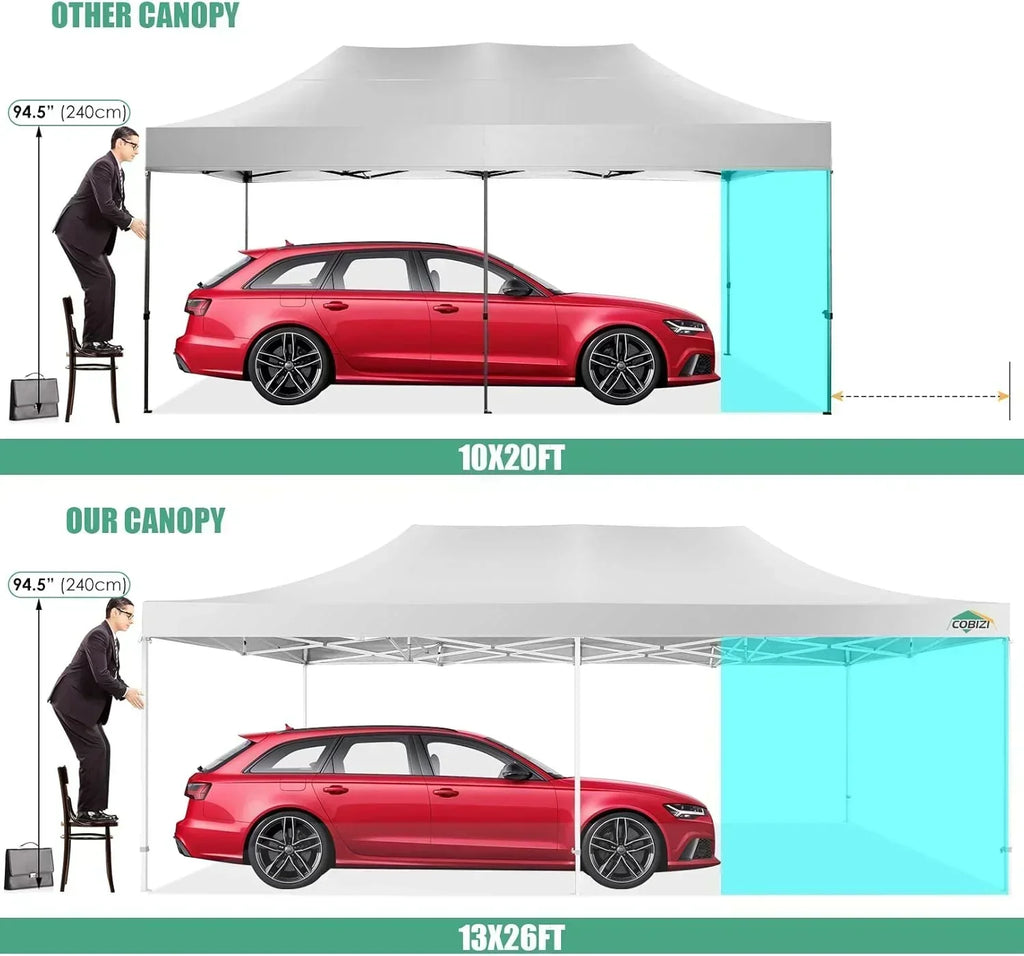 COBIZI 10x20 Heavy Duty Pop up Canopy Tent 6 sidewalls Commercial Canopy Wedding Party Tents wourant