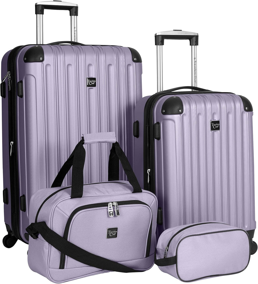 Hardside Travel Luggage Lilac Set of 4 wourant