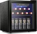 Antarctic Star 26 Bottle 130 Can Wine Cooler/Cabinet Beverage Refrigerator Cellar Beer Clear Glass wourant