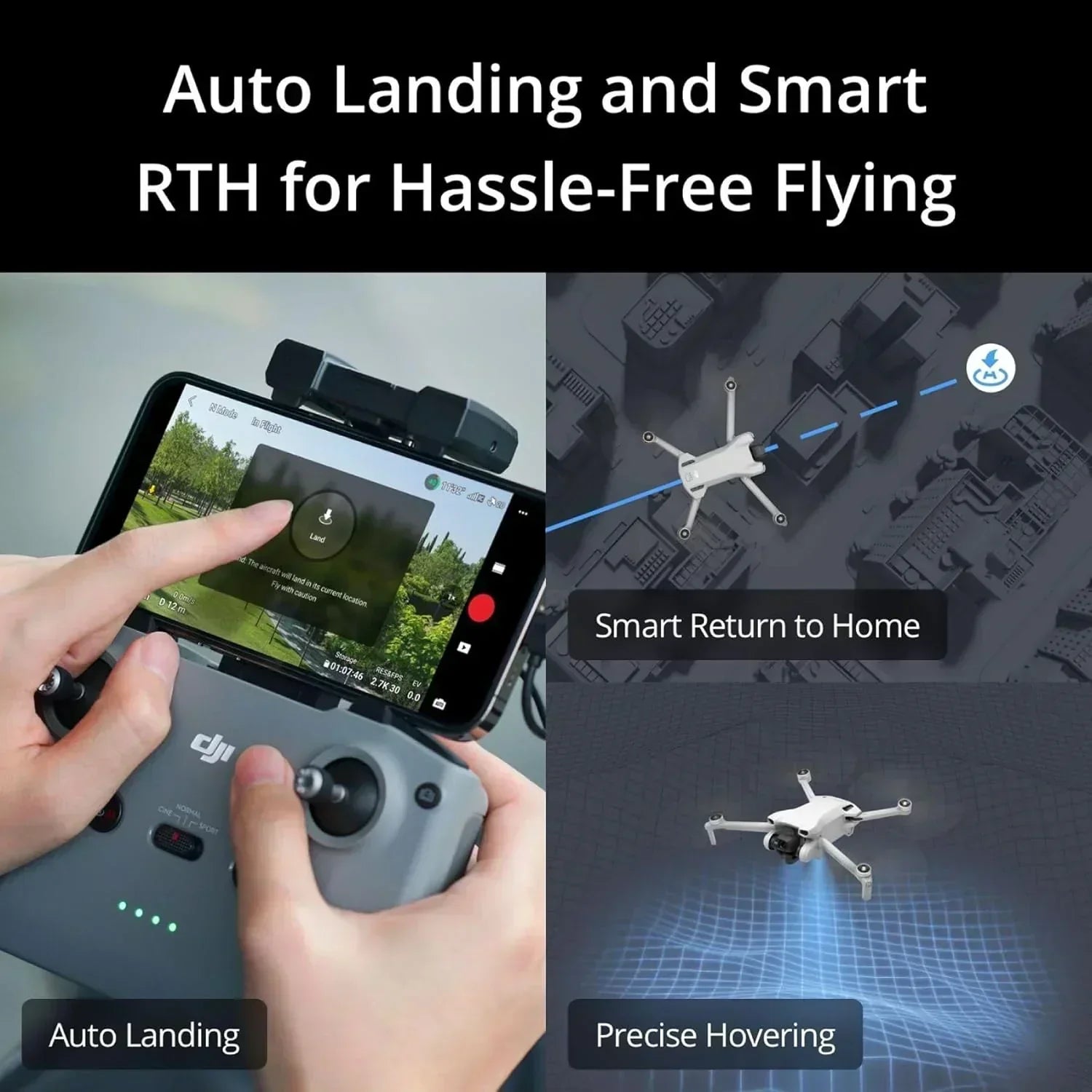 DJI Mini 3 Drones with Camera for Adults 4K 38 min Flight Time up to 32800 ft wourant