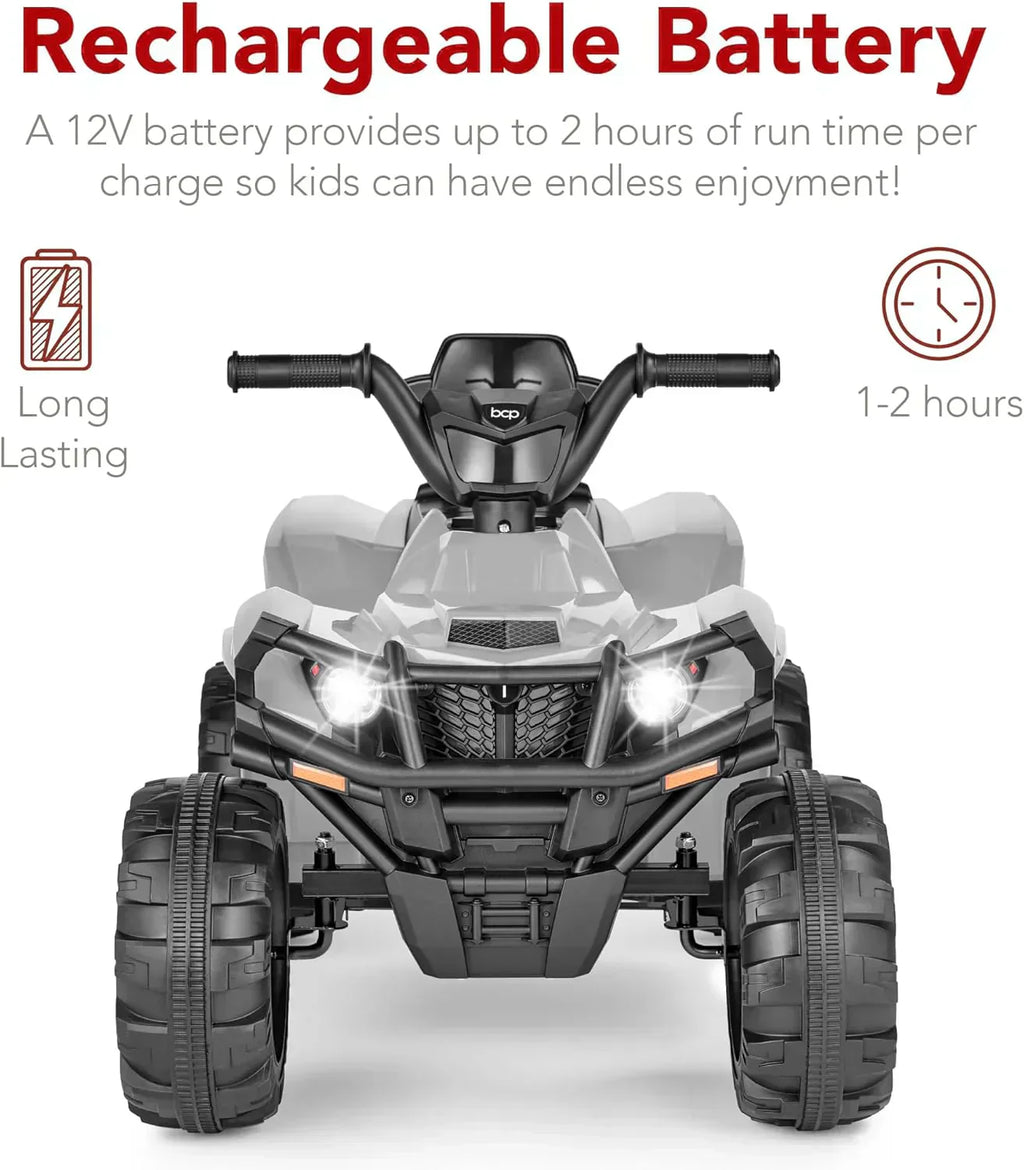 Best Choice Products 12V Kids Ride-On Electric ATV 4-Wheeler Quad Car Toy Bluetooth Audio wourant