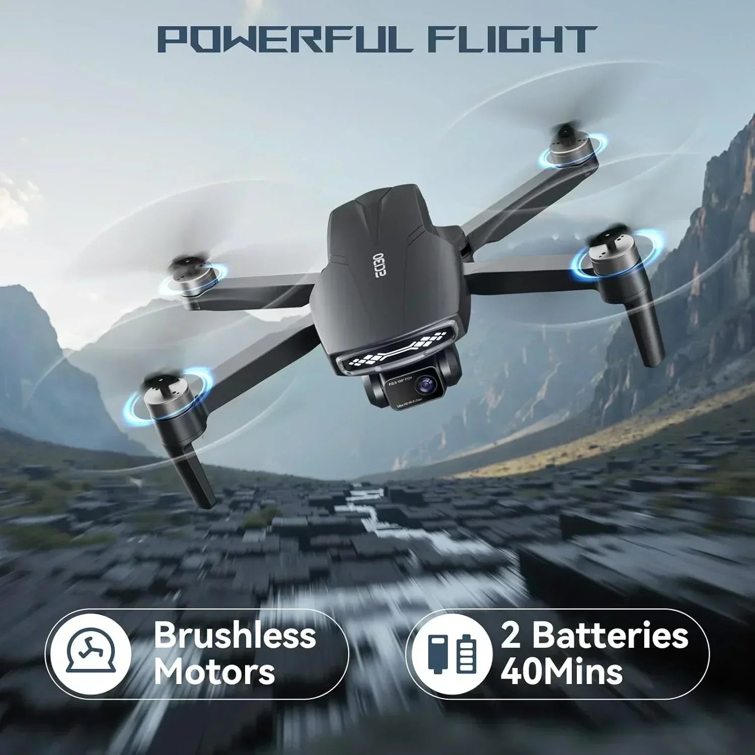 Adult Brushless Motor Drone with Camera 4K UHD Long Range FPV Video wourant