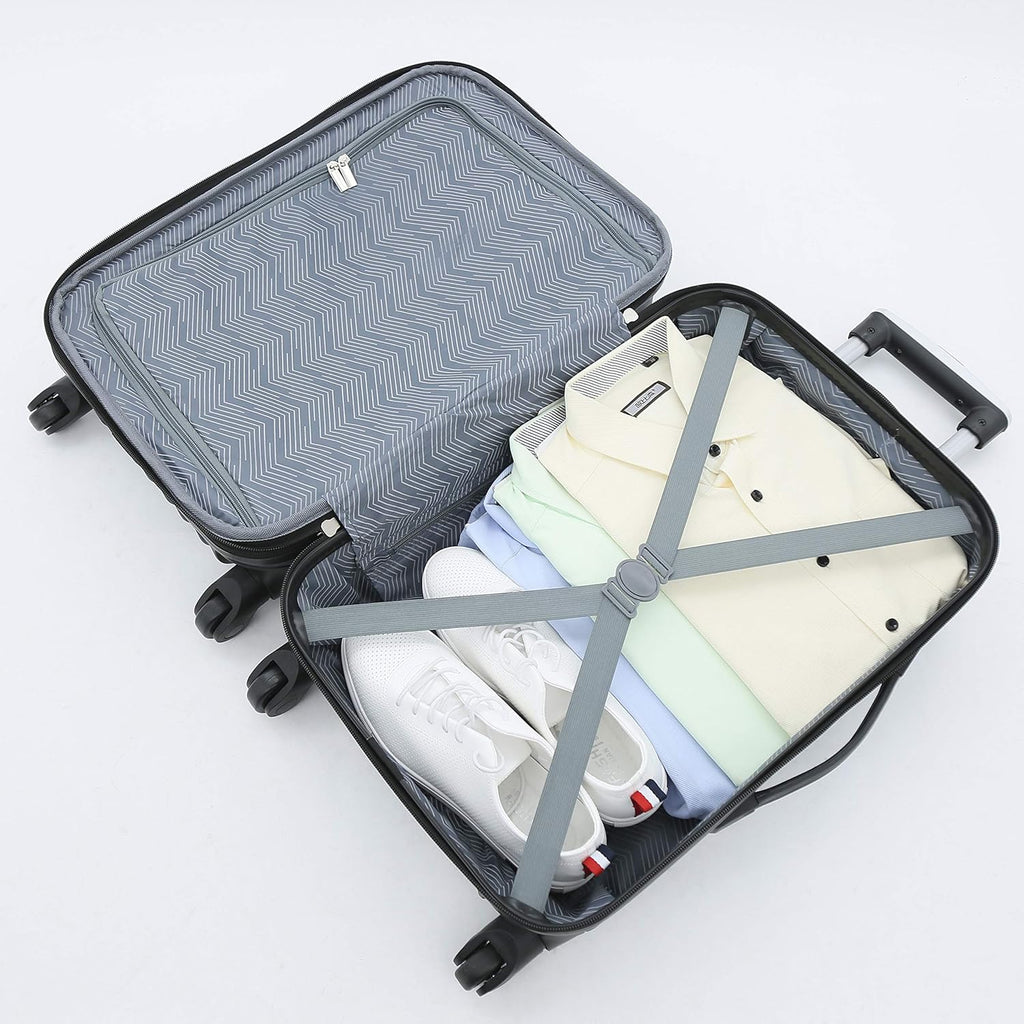 Hardside Travel Luggage Lilac Set of 4 wourant